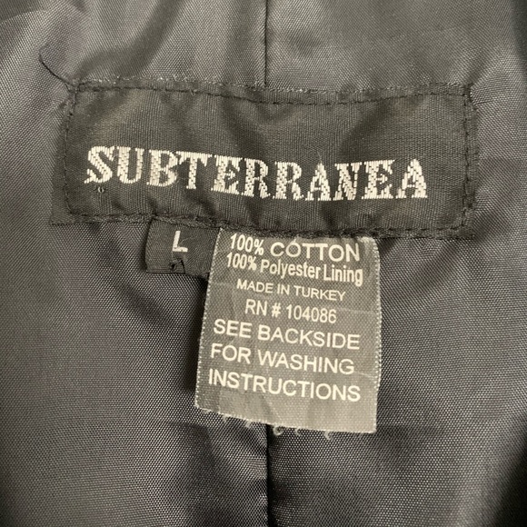 Black Gothic Trench Coat - Picture 4 of 4